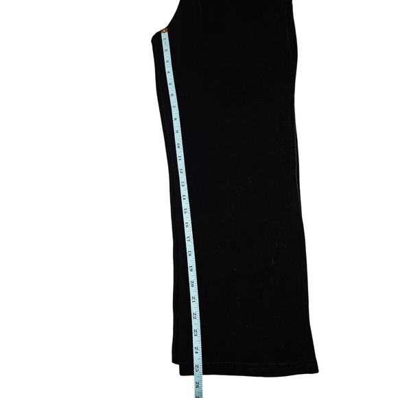 Elodie Velvet Straight Leg Pants, Black, Small - Picture 10 of 12